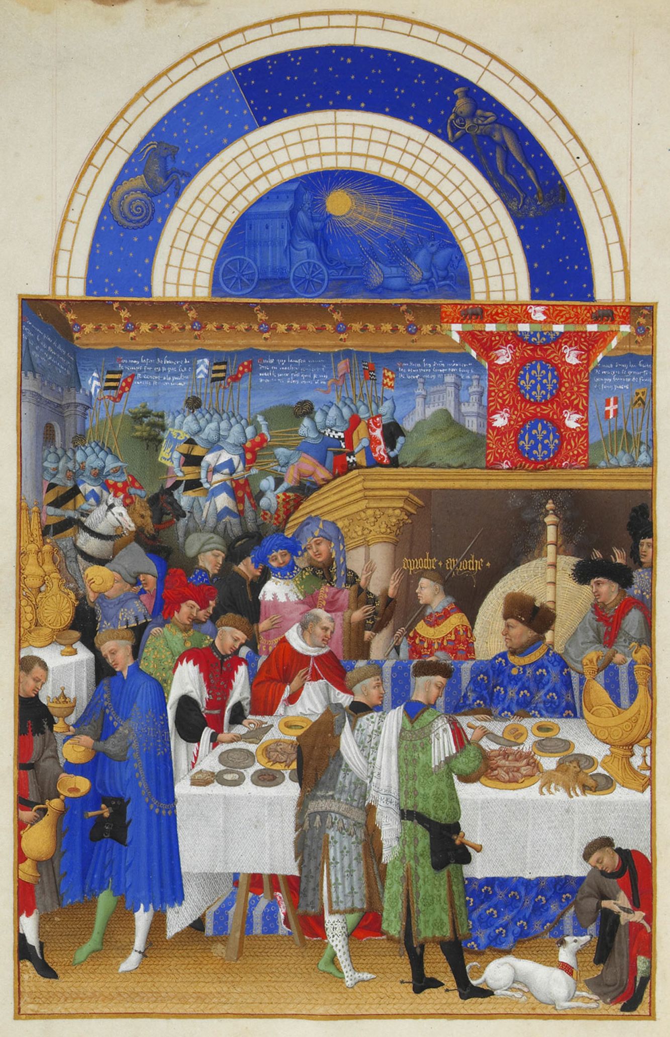 January, from the Les Très Riches Heures du Duc de Berry