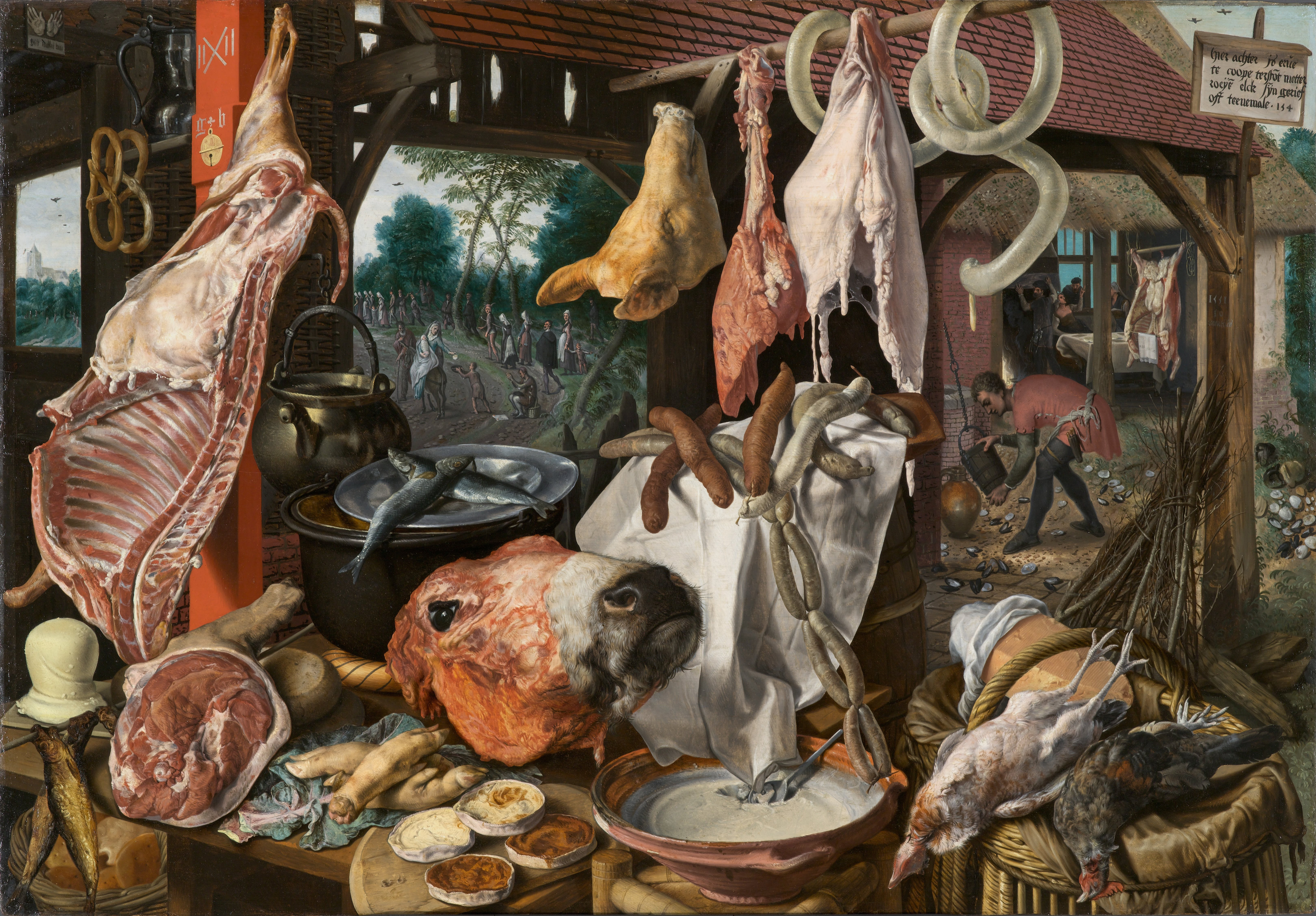 Butcher’s Stall (A Meat Stall with the Holy Family Giving Alms)