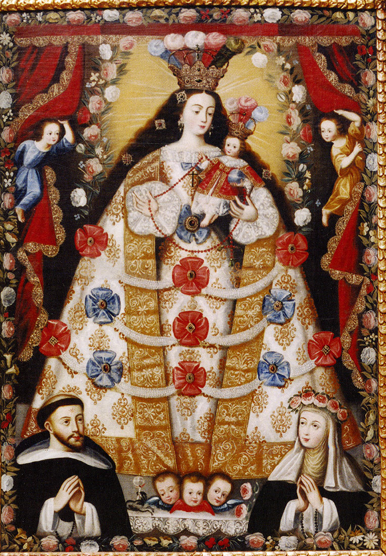 Our Lady of the Rosary with Saint Dominic and Saint Rose of Lima